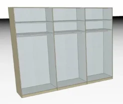 Kleiderschrank Shanghai 2 300 x 236 cm