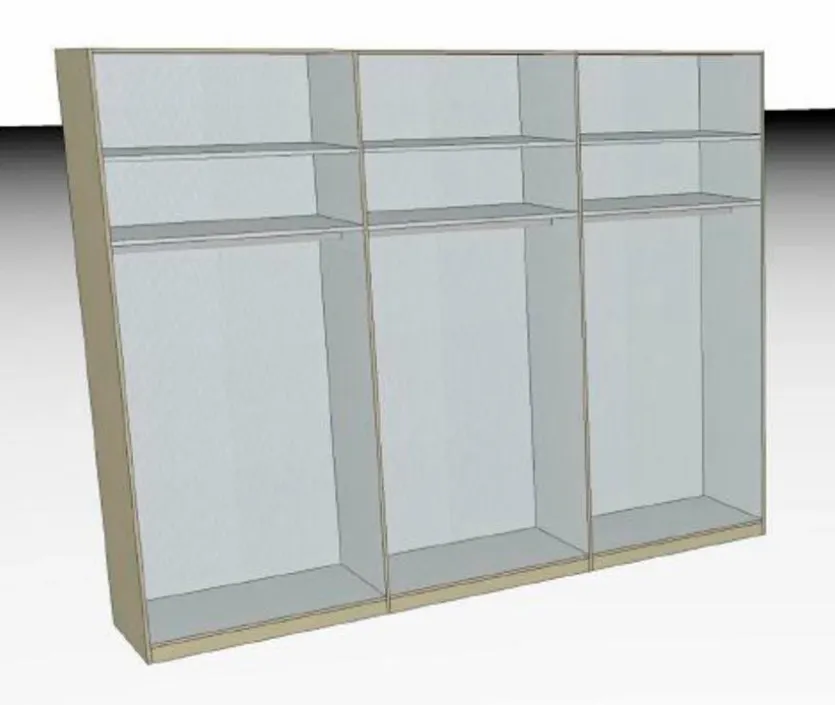 Kleiderschrank Shanghai 2 300 x 236 cm