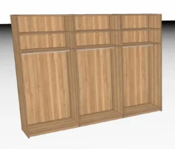 Kleiderschrank Steel 299 x 222 cm