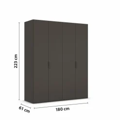 Kleiderschrank Vareno 181 x 222 cm
