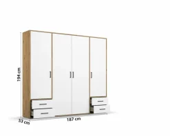 Kleiderschrank Voyager 187 x 194 cm