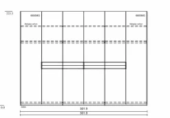 Kleiderschrank WSM 4300 302 x 223 cm