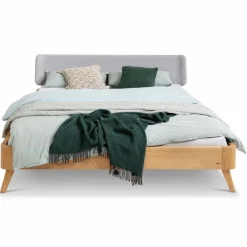 Massivholzbett Oak-Bianco 180 x 200 cm