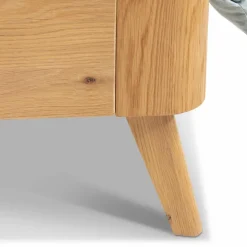 Massivholzbett Oak-Bianco 180 x 200 cm