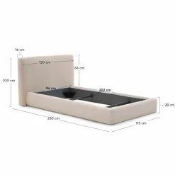 Polsterbett Blok 90 x 200 cm