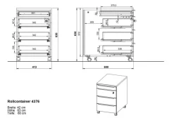 Rollcontainer Mailand