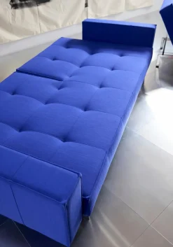 Schlafsofa mit Armlehnen Splitback Chrom