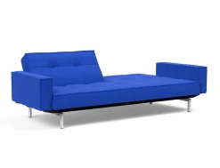 Schlafsofa mit Armlehnen Splitback Chrom