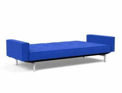 Schlafsofa mit Armlehnen Splitback Chrom