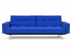 Schlafsofa mit Armlehnen Splitback Chrom