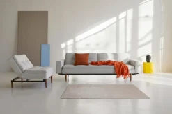 Schlafsofa mit Armlehnen Dublexo Styletto schwarz