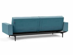 Schlafsofa mit Armlehnen Splitback Styletto schwarz
