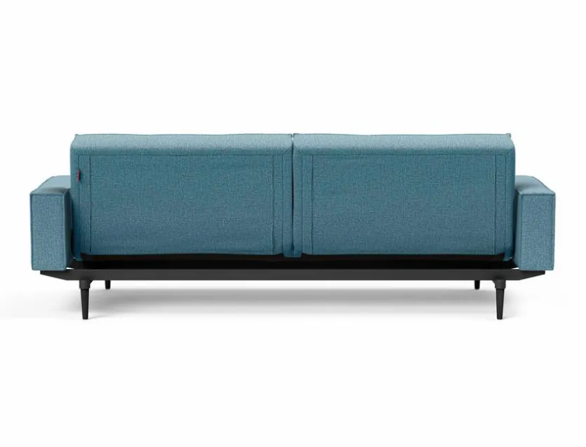Schlafsofa mit Armlehnen Splitback Styletto schwarz