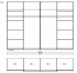 Schlafzimmer-Set Burgos 4tlg.