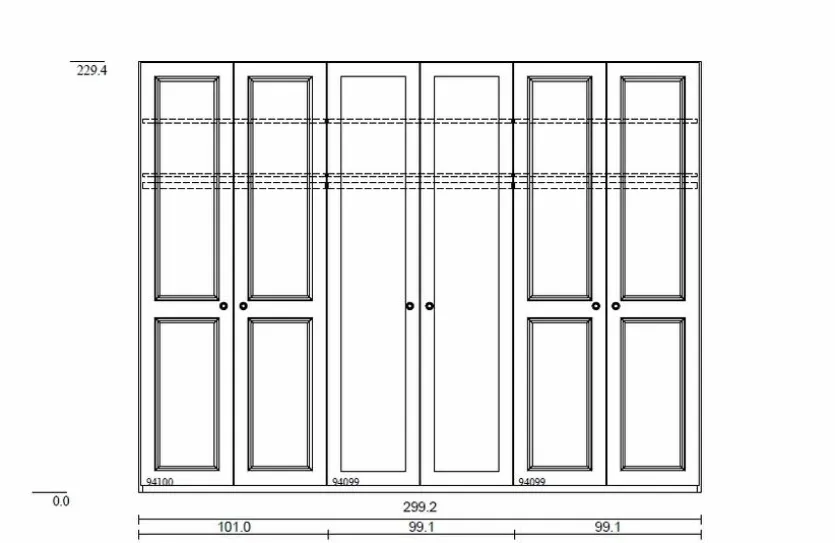 Schlafzimmer-Set Charleston 4tlg.