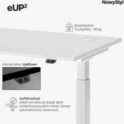 Schreibtisch elektrisch eUP2 160 x 70 cm