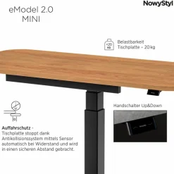 Schreibtisch elektrisch eModel2.0 Mini 115 x 55 cm