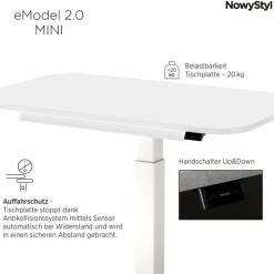 Schreibtisch elektrisch eModel2.0 Mini 90 x 55 cm