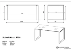 Schreibtisch Monteria
