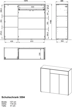 Schuhschrank Mondello