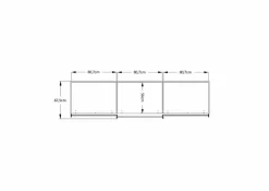 Schwebetürenschrank Includo 249 x 222 cm