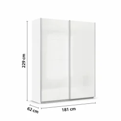 Schwebetürenschrank Quadra 181 x 229 cm