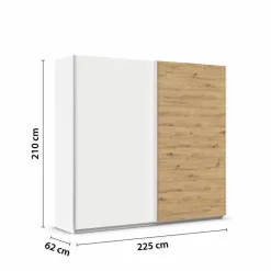 Schwebetürenschrank Quadra 226 x 210 cm