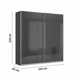 Schwebetürenschrank Quadra 225 x 229 cm