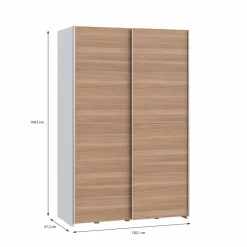 Schwebetürenschrank Stolat 120 x 190 cm
