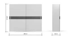 Schwebetürenschrank Terni 280 x 239 cm