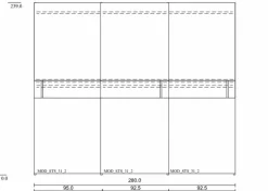 Schwebetürenschrank Terni 280 x 239 cm