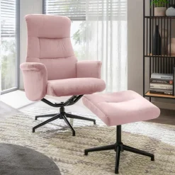 Sessel mit Hocker Roger