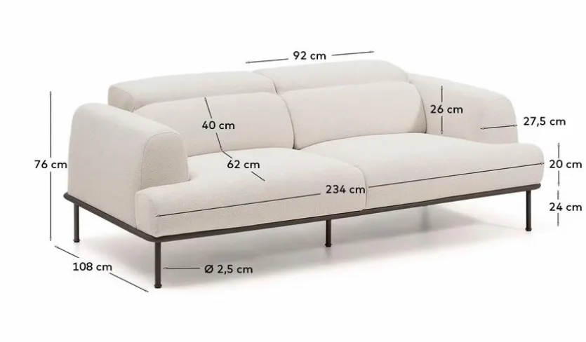 Sofa 3-Sitzer Aurum