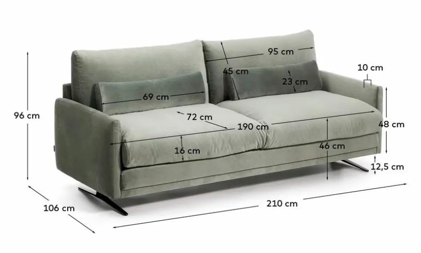 Sofa 2-Sitzer Veliro