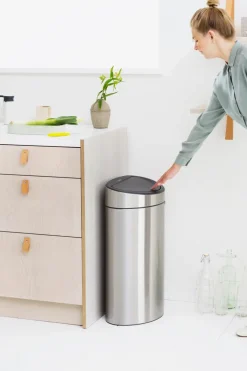 Touch Bin Matt Steel 10+23l
