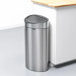 Touch Bin Matt Steel 10+23l