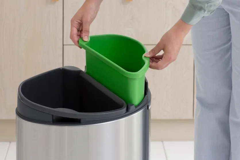 Touch Bin Matt Steel 10+23l