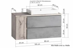 Waschtischkombination Monza